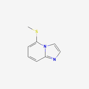 molecular formula C8H8N2S B8471752 5-Methylthioimidazo[1,2-a]pyridine 