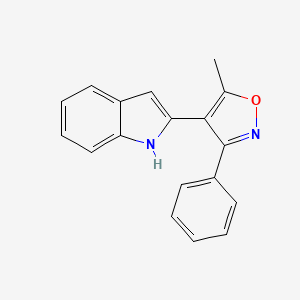 2-(5-Methyl-3-phenyl-1,2-oxazol-4-yl)-1H-indole