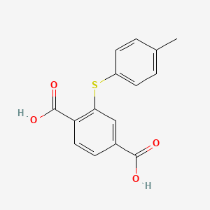 molecular formula C15H12O4S B8471856 1,4-Benzenedicarboxylic acid, 2-[(4-methylphenyl)thio]- CAS No. 51762-85-7