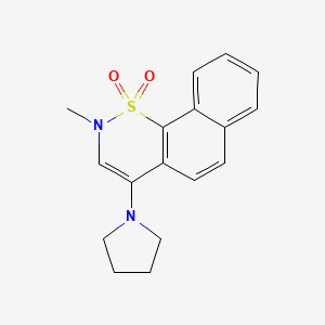 2-Methyl-4-(pyrrolidin-1-yl)-1lambda~6~-naphtho[2,1-e][1,2]thiazine-1,1(2H)-dione