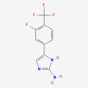 4-[3-Fluoro-4-(trifluoromethyl)phenyl]-1h-imidazol-2-amine