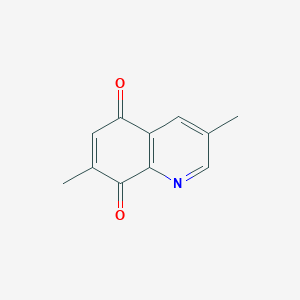 molecular formula C11H9NO2 B8472009 3,7-Dimethylquinoline-5,8-dione 