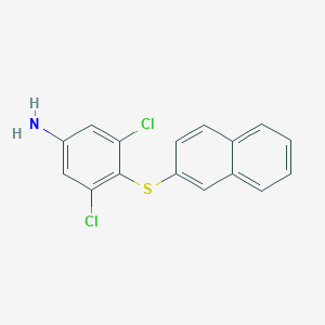 3,5-Dichloro-4-(napthalen-2-ylsulfanyl)-phenylamine