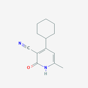 4-Cyclohexyl-6-methyl-2-oxo-1,2-dihydro-3-pyridinecarbonitrile