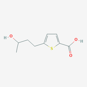 molecular formula C9H12O3S B8472188 5-(3-Hydroxybutyl)thiophene-2-carboxylic acid CAS No. 88962-13-4