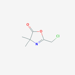 molecular formula C6H8ClNO2 B8472193 2-Chloromethyl-4,4-dimethyl4H-oxazol-5-one 