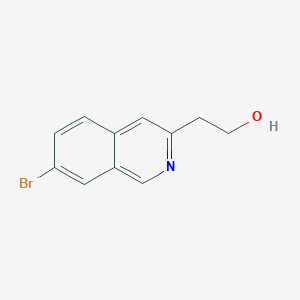 molecular formula C11H10BrNO B8472240 2-(7-Bromo-3-isoquinolinyl)ethanol 
