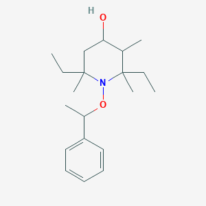 molecular formula C20H33NO2 B8472277 2,6-Diethyl-2,3,6-trimethyl-1-(1-phenylethoxy)piperidin-4-ol CAS No. 244020-85-7