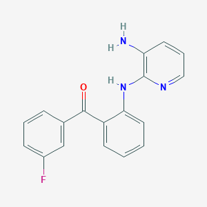 {2-[(3-Aminopyridin-2-yl)amino]phenyl}(3-fluorophenyl)methanone