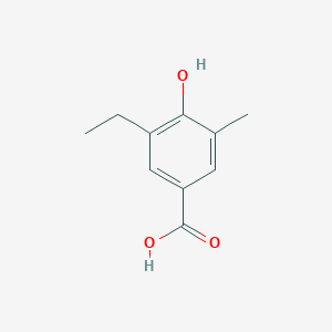 molecular formula C10H12O3 B8472326 3-Ethyl-4-hydroxy-5-methyl-benzoic acid 