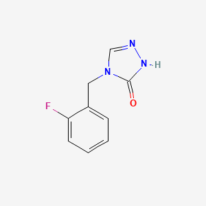 molecular formula C9H8FN3O B8472353 4-(2-Fluorobenzyl)-2,4-dihydro-3h-1,2,4-triazol-3-one 