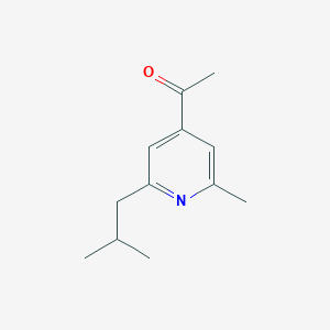 1-(2-Isobutyl-6-methyl-pyridin-4-yl)-ethanone