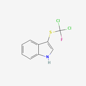 3-{[dichlorofluoromethyl]thio}-1H-indole