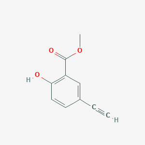 molecular formula C10H8O3 B8472481 Methyl 5-ethynyl-2-hydroxybenzoate 
