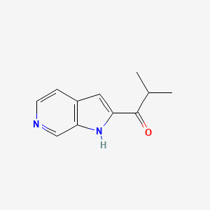 molecular formula C11H12N2O B8472484 2-methyl-1-(1H-pyrrolo[2,3-c]pyridin-2-yl)-1-propanone 