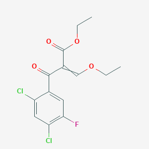 Ethyl 2-(2,4-dichloro-5-fluorobenzoyl)-3-ethoxyacrylate