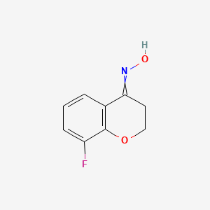 molecular formula C9H8FNO2 B8472487 8-Fluorochroman-4-one oxime 
