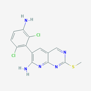 Pyrido[2,3-d]pyrimidin-7-amine,6-(3-amino-2,6-dichlorophenyl)-2-(methylthio)-