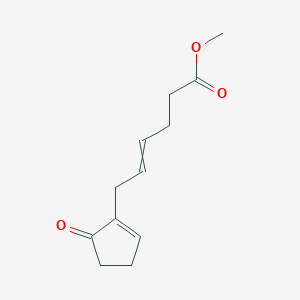 molecular formula C12H16O3 B8472498 Methyl 6-(5-oxocyclopent-1-en-1-yl)hex-4-enoate CAS No. 82302-84-9