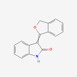 molecular formula C16H11NO2 B8472506 3-(2-Benzofuran-1(3H)-ylidene)-1,3-dihydro-2H-indol-2-one CAS No. 503447-48-1