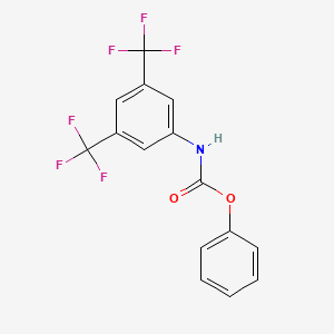 molecular formula C15H9F6NO2 B8472677 Phenyl [3,5-bis(trifluoromethyl)phenyl]carbamate CAS No. 65141-19-7