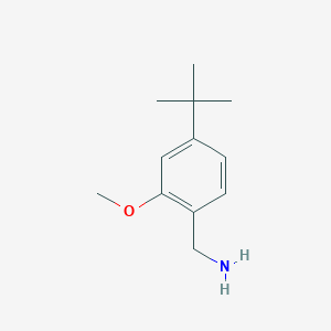 molecular formula C12H19NO B8472685 4-t-Butyl-2-methoxybenzylamine 