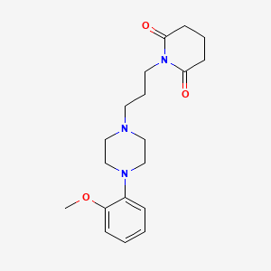 molecular formula C19H27N3O3 B8472692 2,6-Piperidinedione, 1-[3-[4-(2-methoxyphenyl)-1-piperazinyl]propyl]- CAS No. 255861-56-4