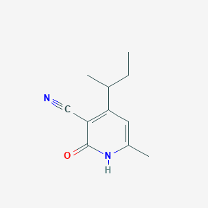 molecular formula C11H14N2O B8472697 4-Sec-butyl-1,2-dihydro-6-methyl-2-oxopyridine-3-carbonitrile 