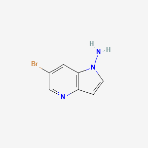 molecular formula C7H6BrN3 B8472727 6-bromo-1H-pyrrolo[3,2-b]pyridin-1-amine 