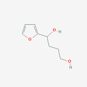 molecular formula C8H12O3 B8472728 1-(2-Furyl)-1,4-butanediol 