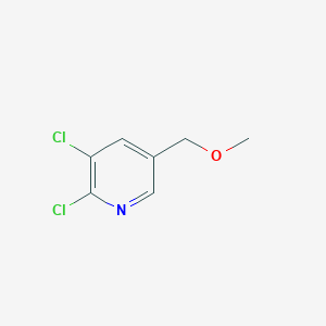 molecular formula C7H7Cl2NO B8472773 2,3-Dichloro-5-(methoxymethyl)pyridine 