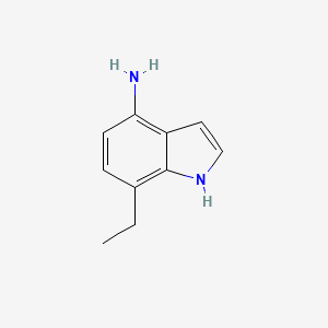 molecular formula C10H12N2 B8472790 4-Amino 7-Ethylindole 