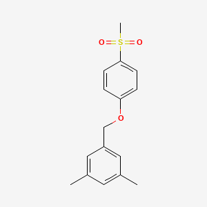 molecular formula C16H18O3S B8472819 1-(4-Methanesulfonylphenoxymethyl)-3,5-dimethylbenzene 