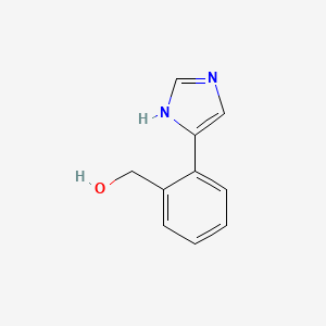 molecular formula C10H10N2O B8472861 (2-(1H-Imidazol-4-yl)phenyl)methanol 