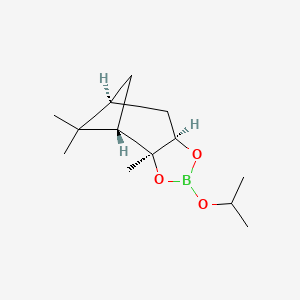 molecular formula C13H23BO3 B8472872 (3AS,4S,6S,7aR)-2-isopropoxy-3a,5,5-trimethylhexahydro-4,6-methanobenzo[d][1,3,2]dioxaborole 