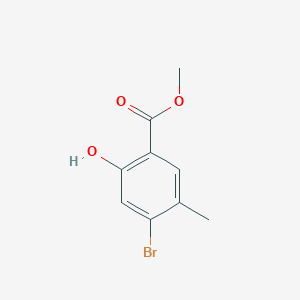 molecular formula C9H9BrO3 B8472910 Methyl 4-bromo-2-hydroxy-5-methylbenzoate 