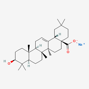 molecular formula C30H47NaO3 B8472975 Sodium oleanolate CAS No. 126309-42-0