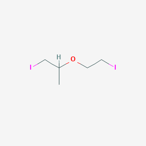 molecular formula C5H10I2O B8472991 1-Iodo-2-(2-iodoethoxy)propane 