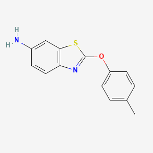 molecular formula C14H12N2OS B8473014 2-(4'-Methylphenoxy)-6-aminobenzothiazole 