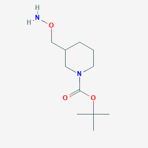 molecular formula C11H22N2O3 B8473025 Tert-butyl 3-[(aminooxy)methyl]piperidine-1-carboxylate 