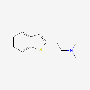 molecular formula C12H15NS B8473028 (2-Benzo[b]thiophen-2-yl-ethyl)-dimethylamine 