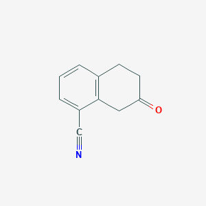 molecular formula C11H9NO B8473051 8-Cyano-2-tetralone 