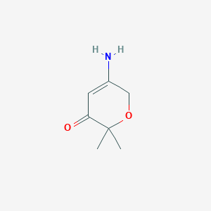 molecular formula C7H11NO2 B8473064 5-amino-2,2-dimethyl-2H-pyran-3(6H)-one CAS No. 372120-56-4