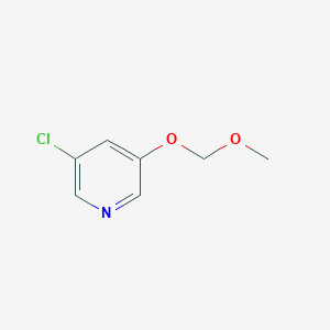 molecular formula C7H8ClNO2 B8473117 3-Chloro-5-methoxymethoxy-pyridine 