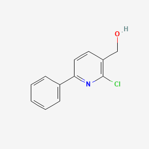 molecular formula C12H10ClNO B8473124 (2-Chloro-6-phenyl-pyridin-3-yl)-methanol 