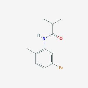 molecular formula C11H14BrNO B8473163 N-(5-bromo-2-methylphenyl)-2-methylpropanamide 