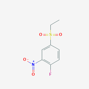 molecular formula C8H8FNO4S B8473168 4-(Ethylsulfonyl)-1-fluoro-2-nitrobenzene 