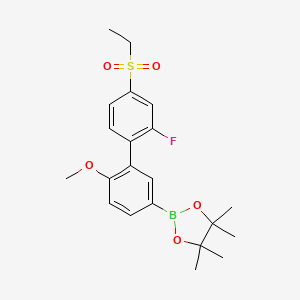 2-(4'-(Ethylsulfonyl)-2'-fluoro-6-methoxy-[1,1'-biphenyl]-3-yl)-4,4,5,5-tetramethyl-1,3,2-dioxaborolane