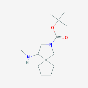 molecular formula C14H26N2O2 B8473289 Tert-butyl 4-(methylamino)-2-azaspiro[4.4]nonane-2-carboxylate 