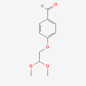 molecular formula C11H14O4 B8473292 p-(2,2-Dimethoxyethoxy)benzaldehyde 